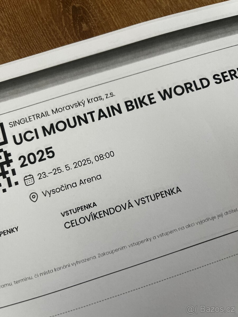 Víkendová vstupenka na SP v XC v Novém městě na Moravě - 23.