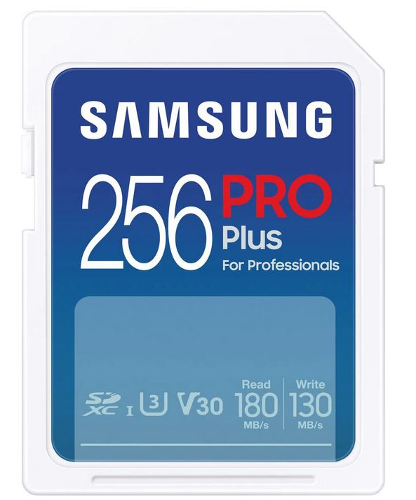 Pameťová karta Samsung SDXC 256GB PRO PLUS, cena 400,- Kč