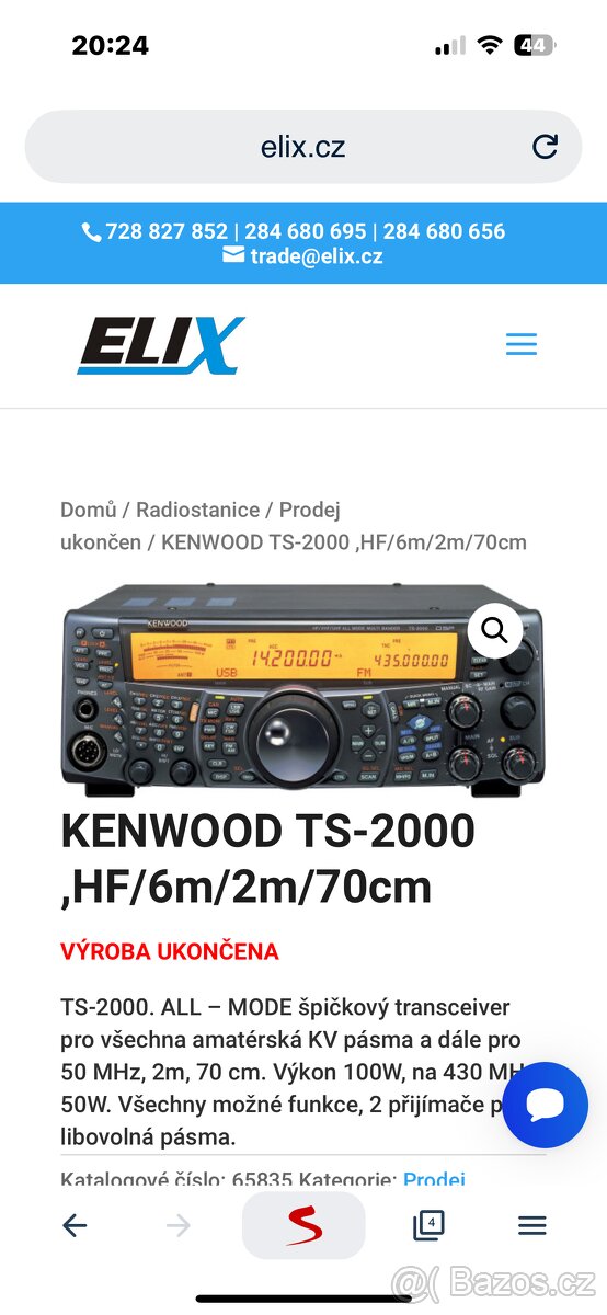 Koupím kenwood TS-2000(X)