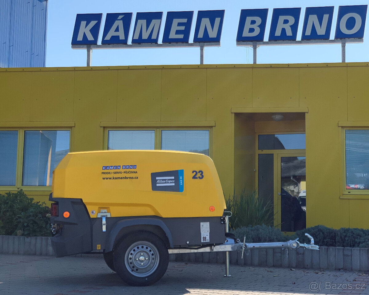 Mobilní kompresor XAS 88-7 s podvozkem