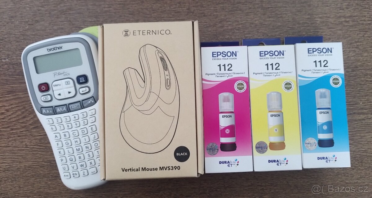 Inkoust Epson 112 , tiskárna, myš, konvolut cena za vse