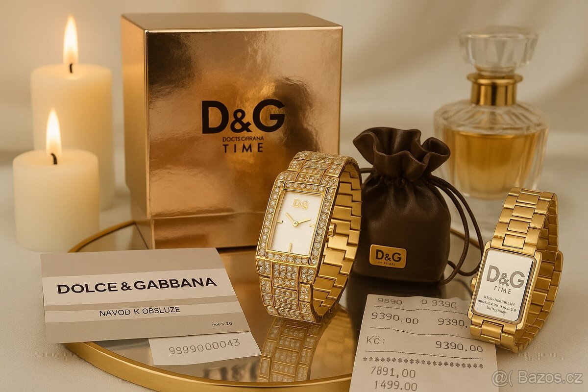 Málo použité luxusní hodinky–originál Značky Dolce&Gabbana