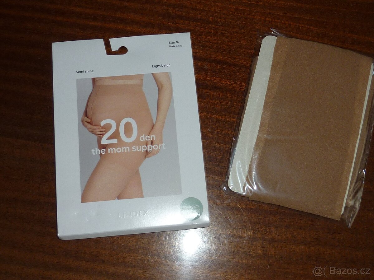 Nové-Lindex-Tělové těhotenské silonky,vel.M