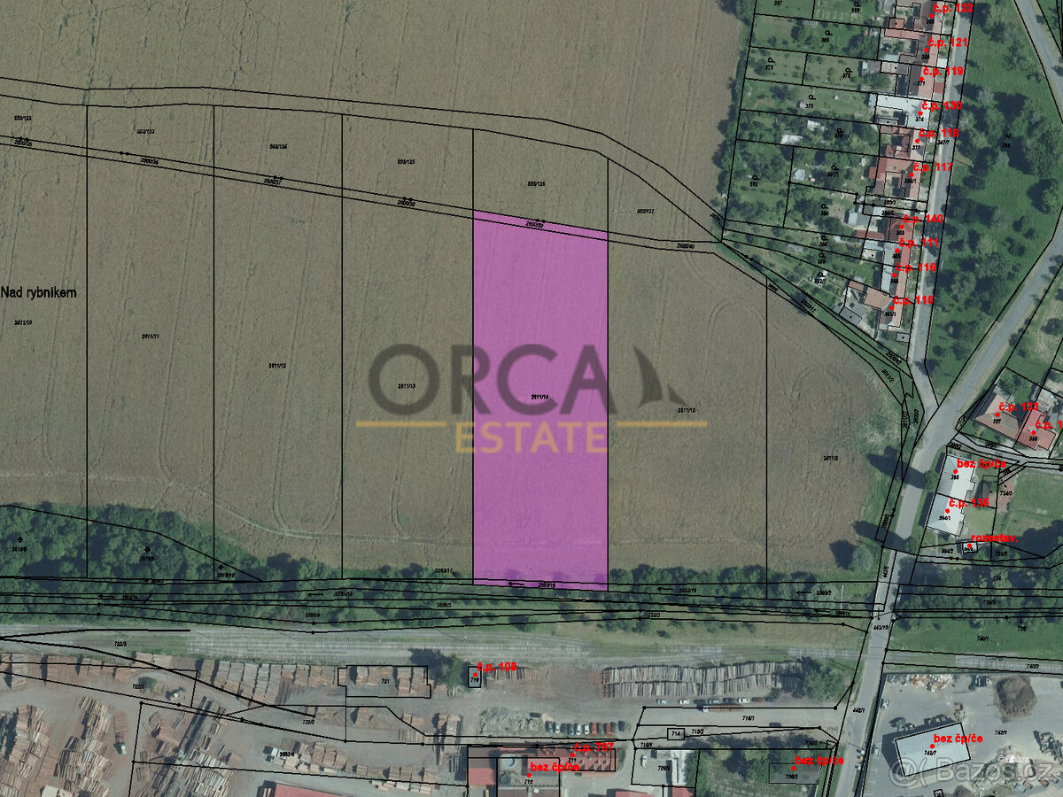 Prodej pozemků v k. ú. Koryčany o výměře 8104 m2