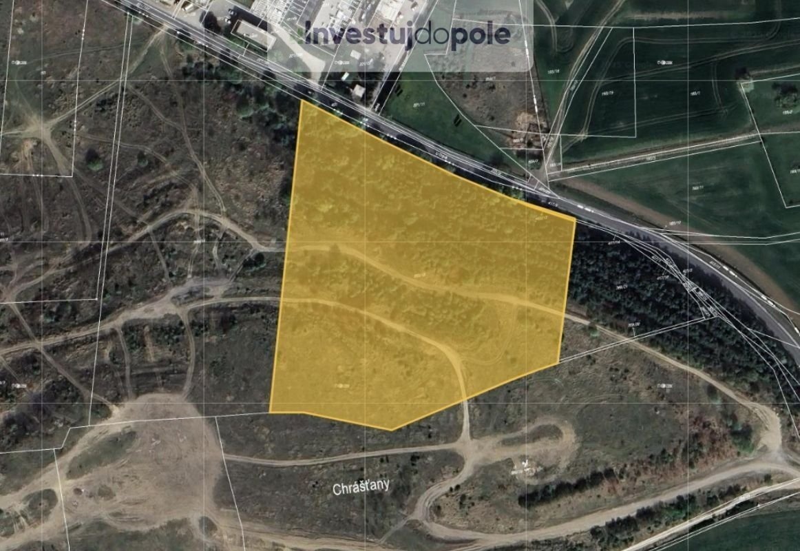 Prodej podílu 1/6 pole 4 219 m², Chrášťany