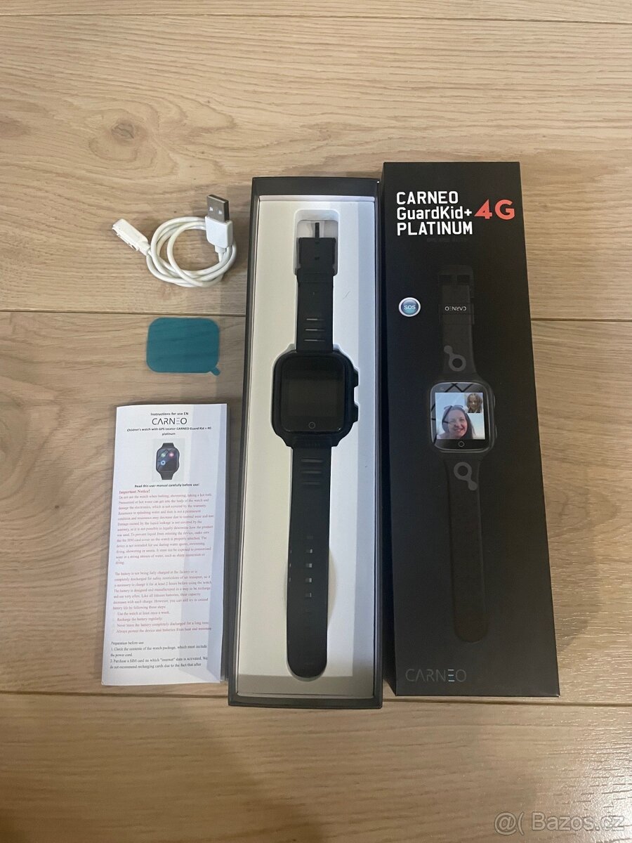 Dětské chytré hodinky CARNEO GuardKid+ 4G – Platinum Black