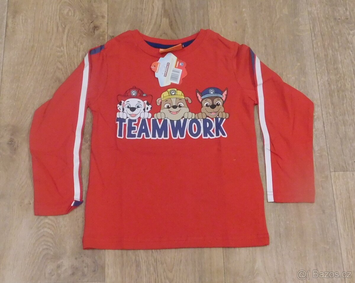 Dětské triko Tlapková patrola - vel. 122