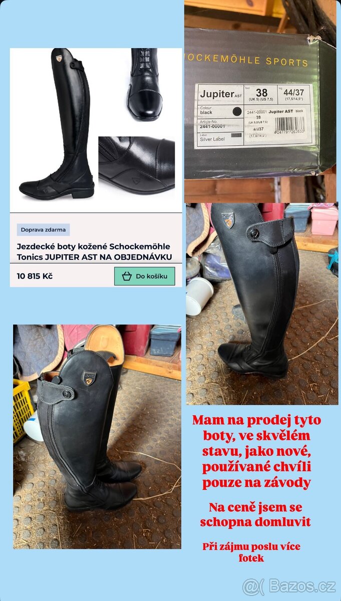 Vysoké jezdecké boty