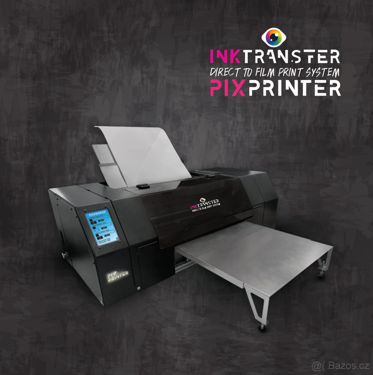 DTF Tiskárna PixPrinter InkTransfer (CMYK+W) Polyprint