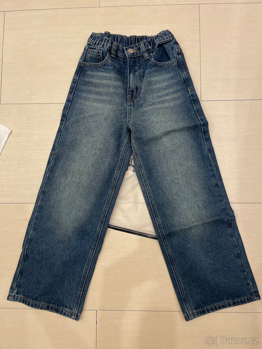Baggy šitoke rifle jeans z Shein vel. 8 let