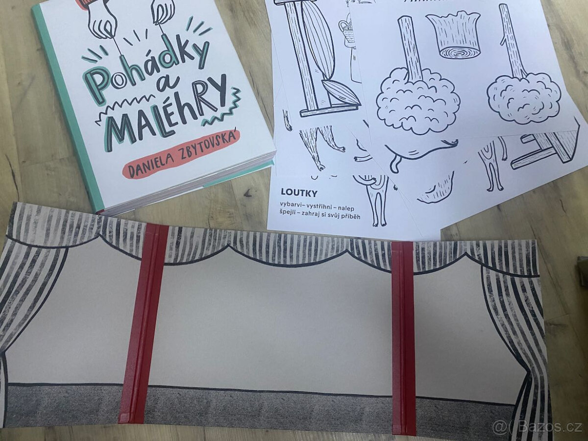 Pohádky a MALÉhRY - kniha+ divadélko