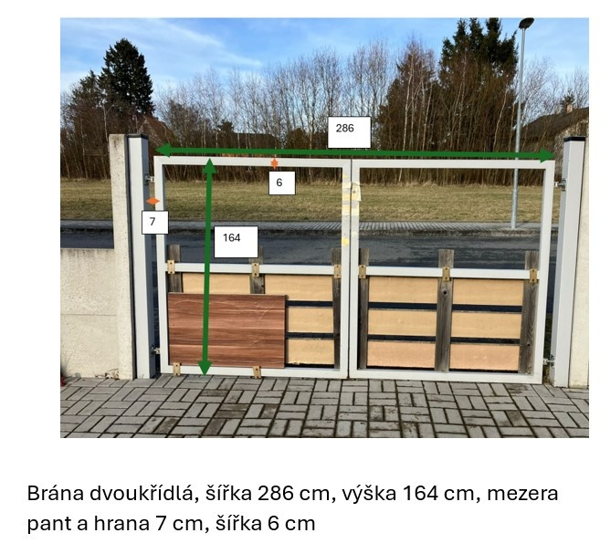 Dvoukřídla brána - starsi