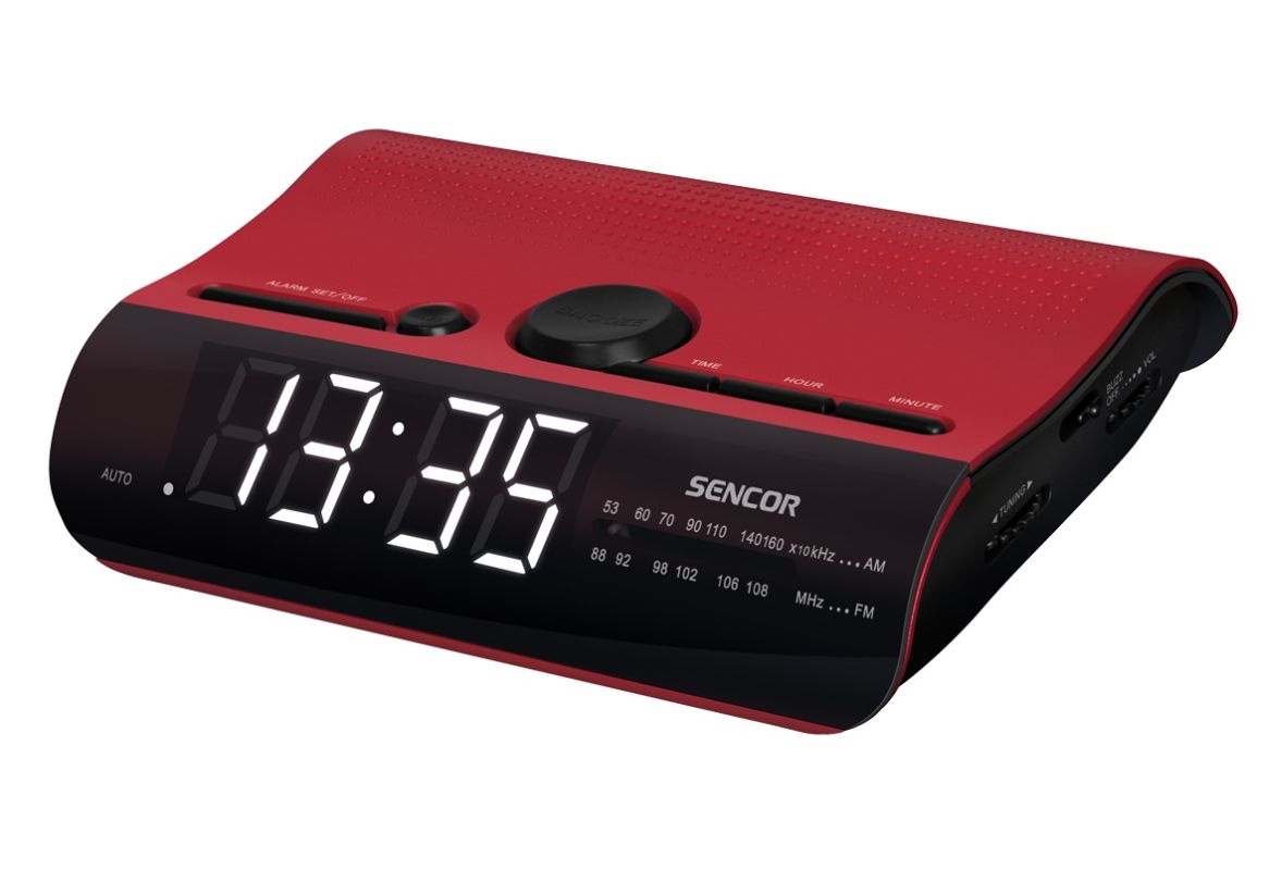 ⏰🔴Radiobudík, digitální stolní hodiny Sencor 140 R 🛑🟥