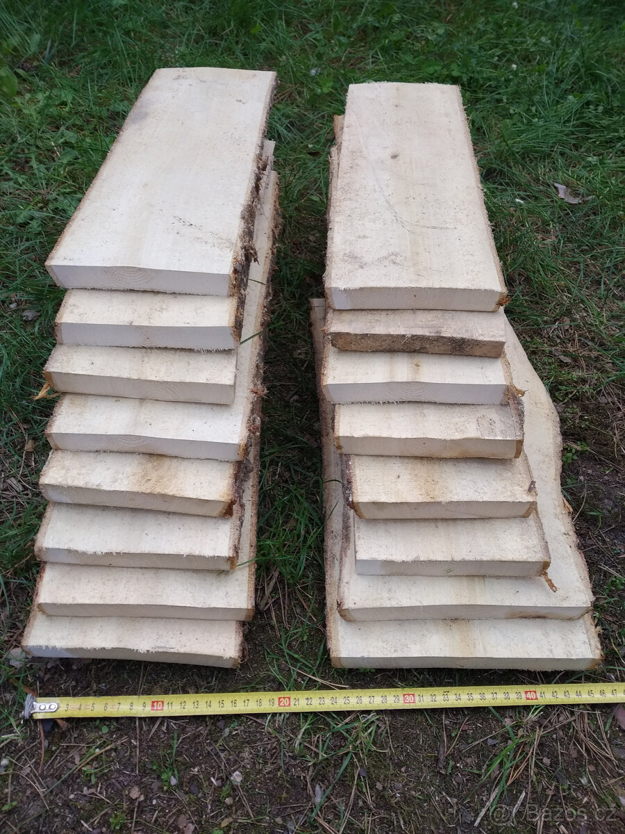 lipová prkna síla 25mm, vhodné na podložky pod trofeje,