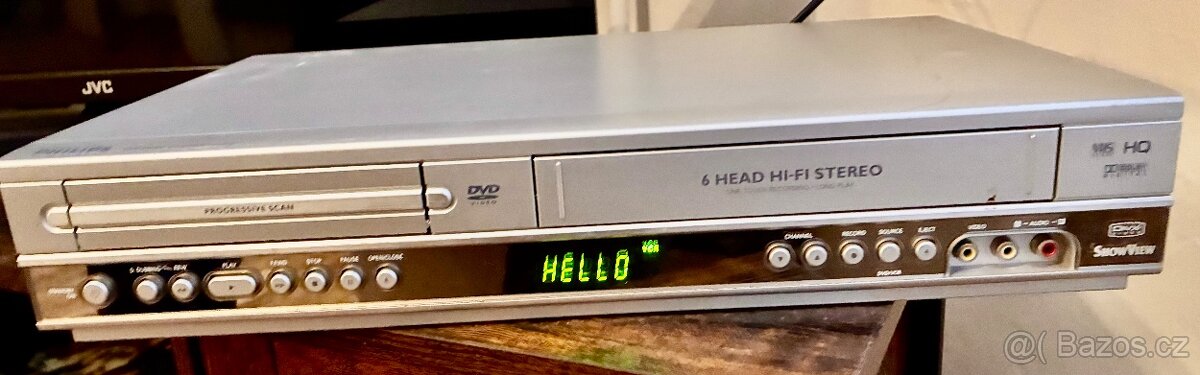 funkční VHS a DVD prehravac Philips