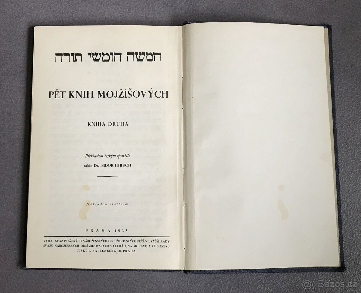 Chamiša Chumšej Torá - dvojjazyčná - díl druhý Šemót