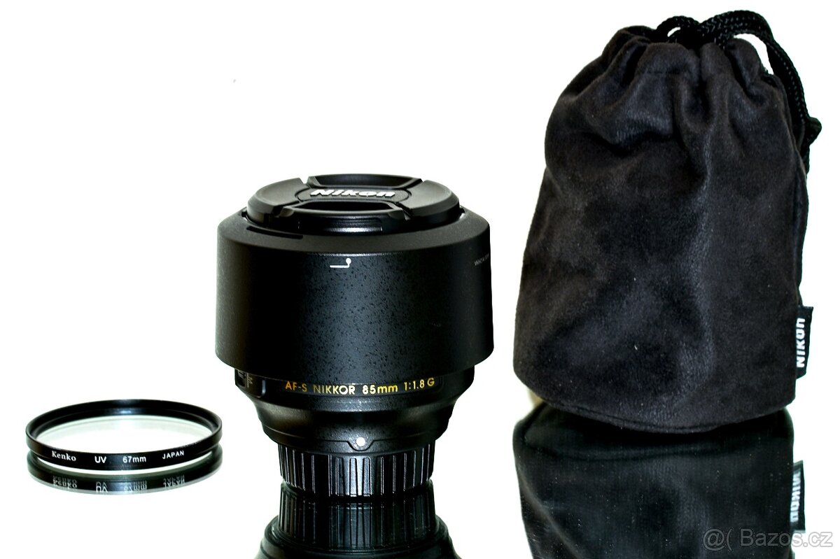 Nikon AF-S Nikkor 85mm 1:1,8 G + UV filtr TOP STAV