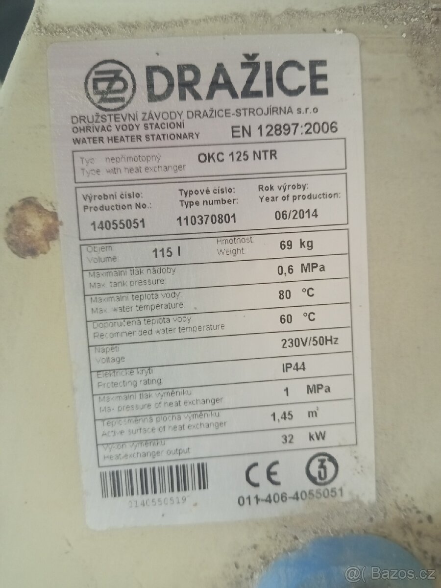 Bojler Dražice OKC 125 NTR