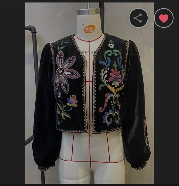 Dámská boho vintage bunda