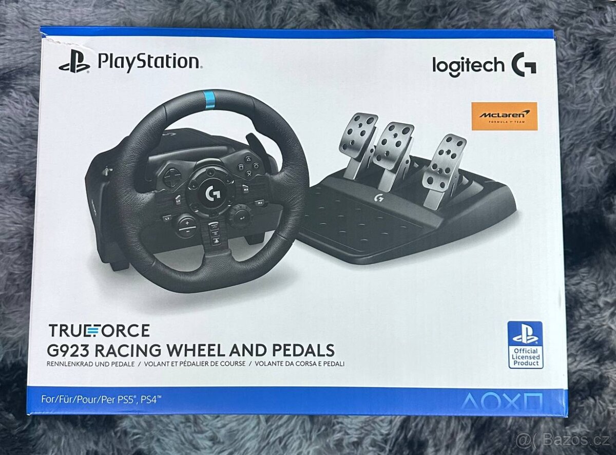 Logitech G923 TrueForce + pedaly - PS4/PS5/PS - top stav