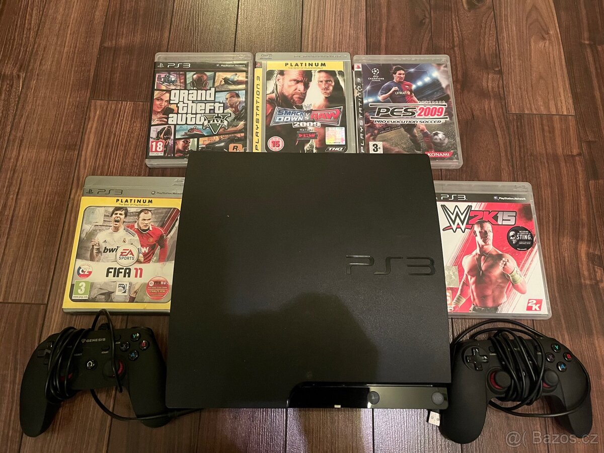 PS3 + 5 HER + 2 OVLADAČE