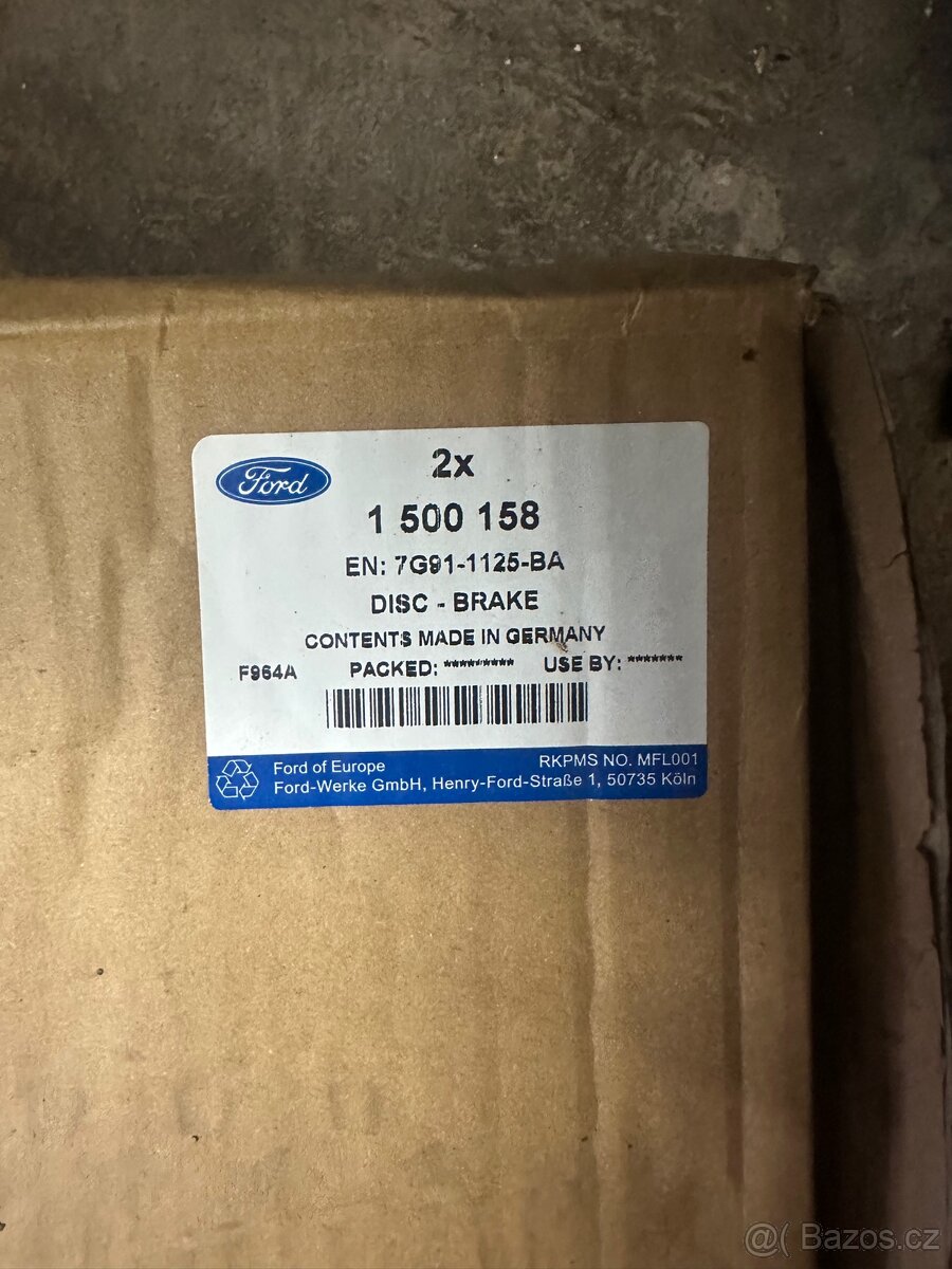 Brzdové kotouče Ford