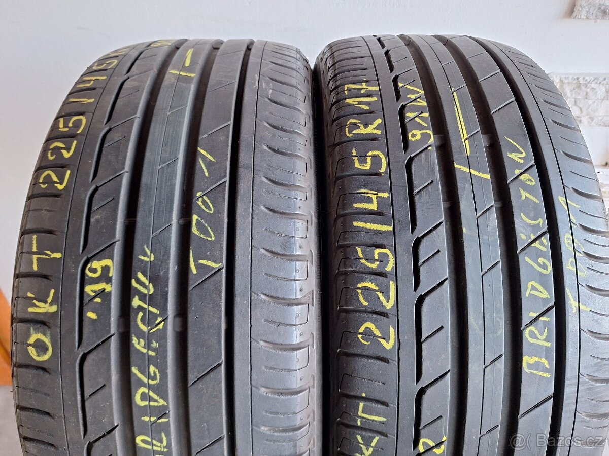 Prodám letní pneu 225/45/17 Bridgestone