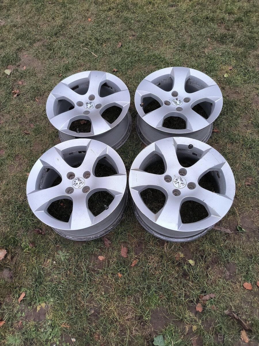 4 org. ALU kola PEUGEOT 17´, 4x108, 308,3008,5008, PARTNER
