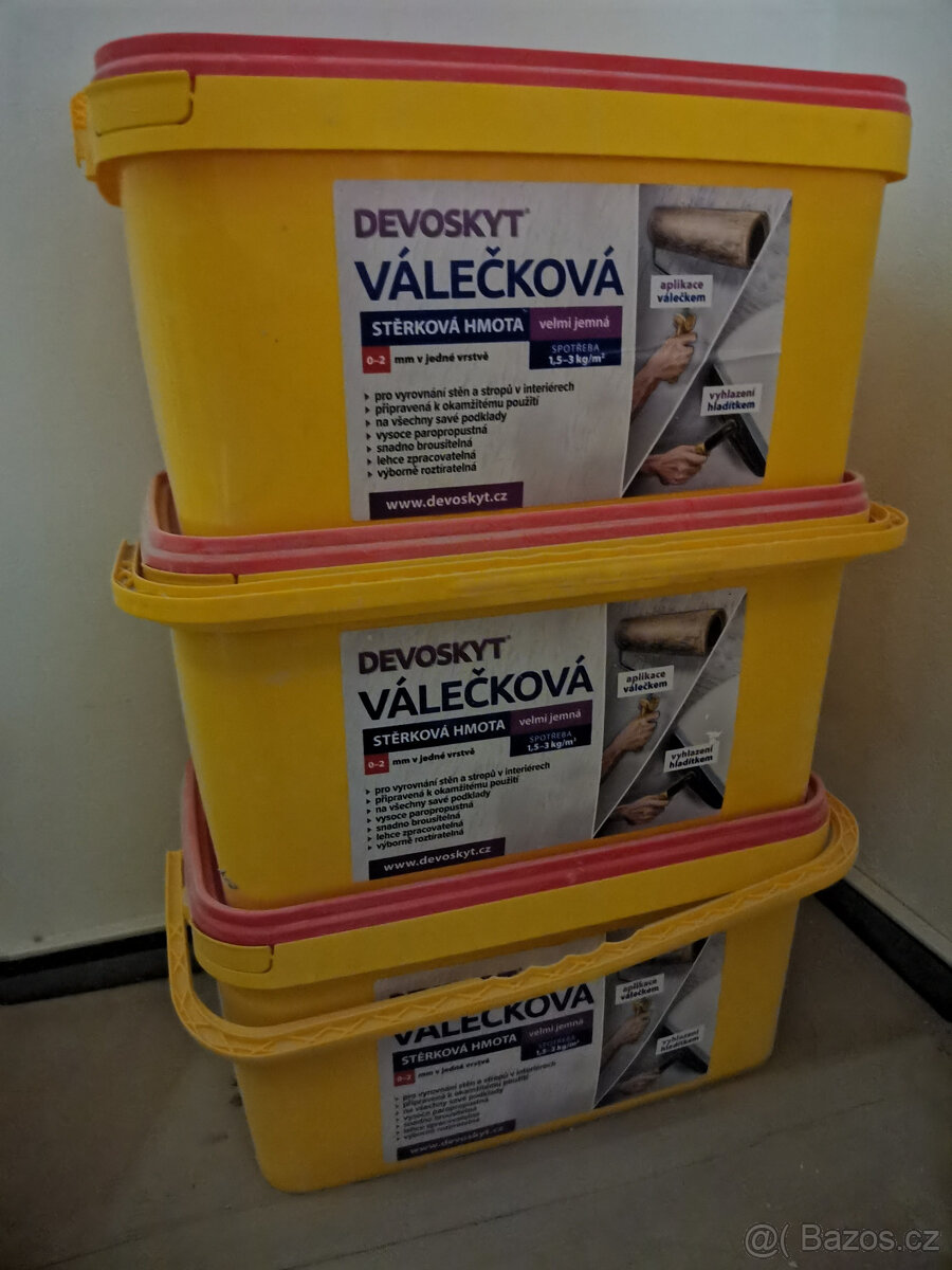 Devoskyt válečková stěrková hmota, 3 x 16 kg