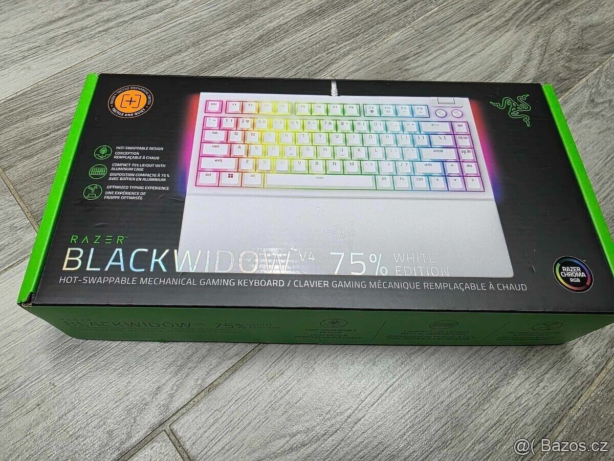 Razer BlackWidow V4 75% - White Ed.