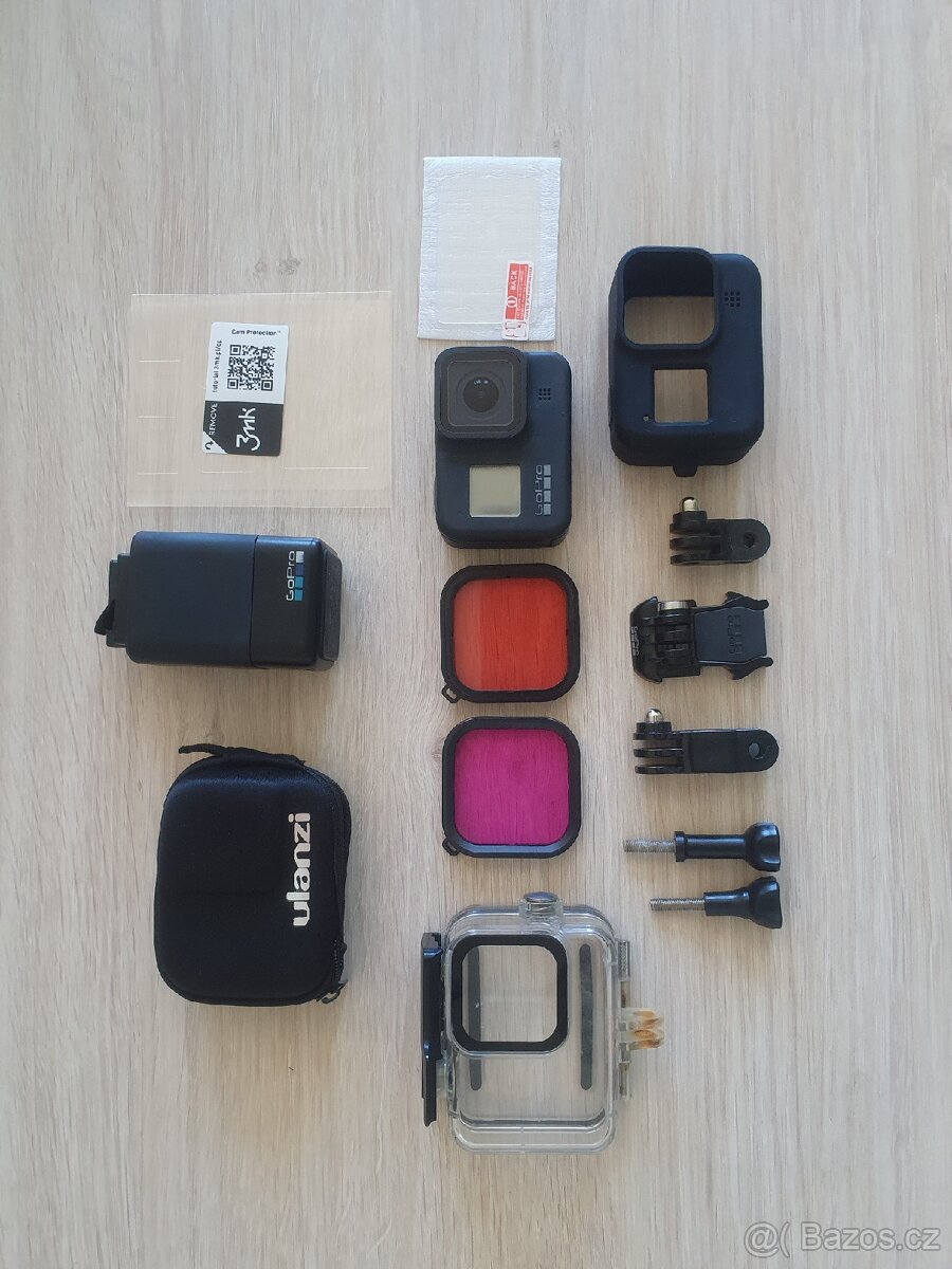 GoPro Hero 8 Black Edition včetně příslušenství a dómu