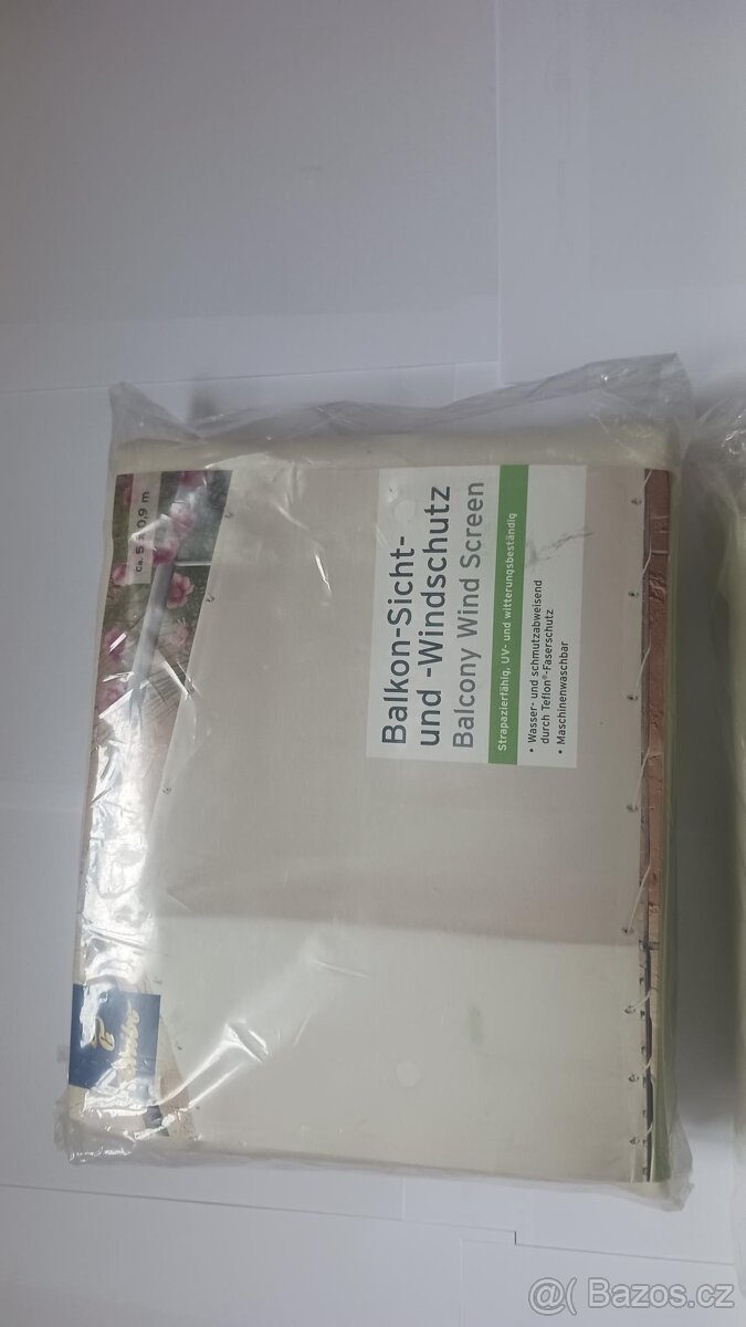 Balkonová zástěna Tchibo - krémová