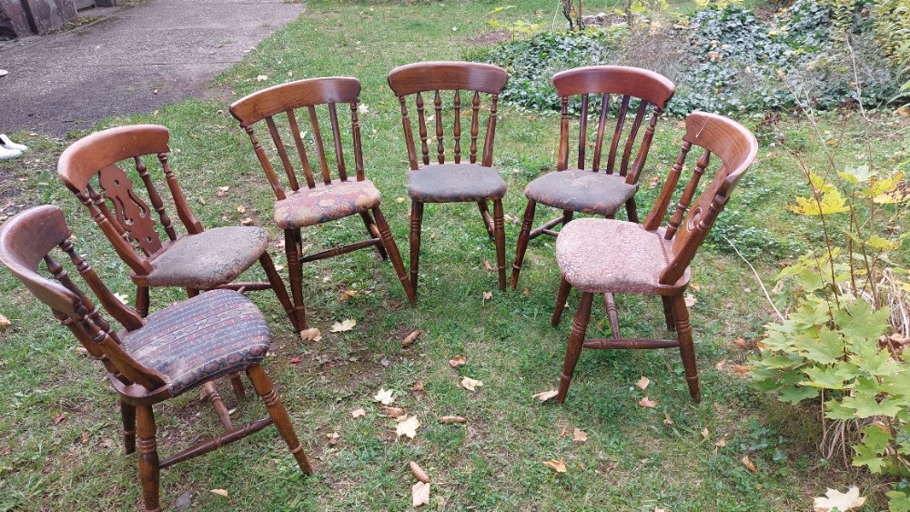 6x staré židle