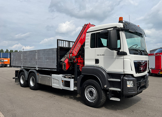 MAN TGS 33.460 6x4 - sklápěč s hydraulickou rukou FASSI