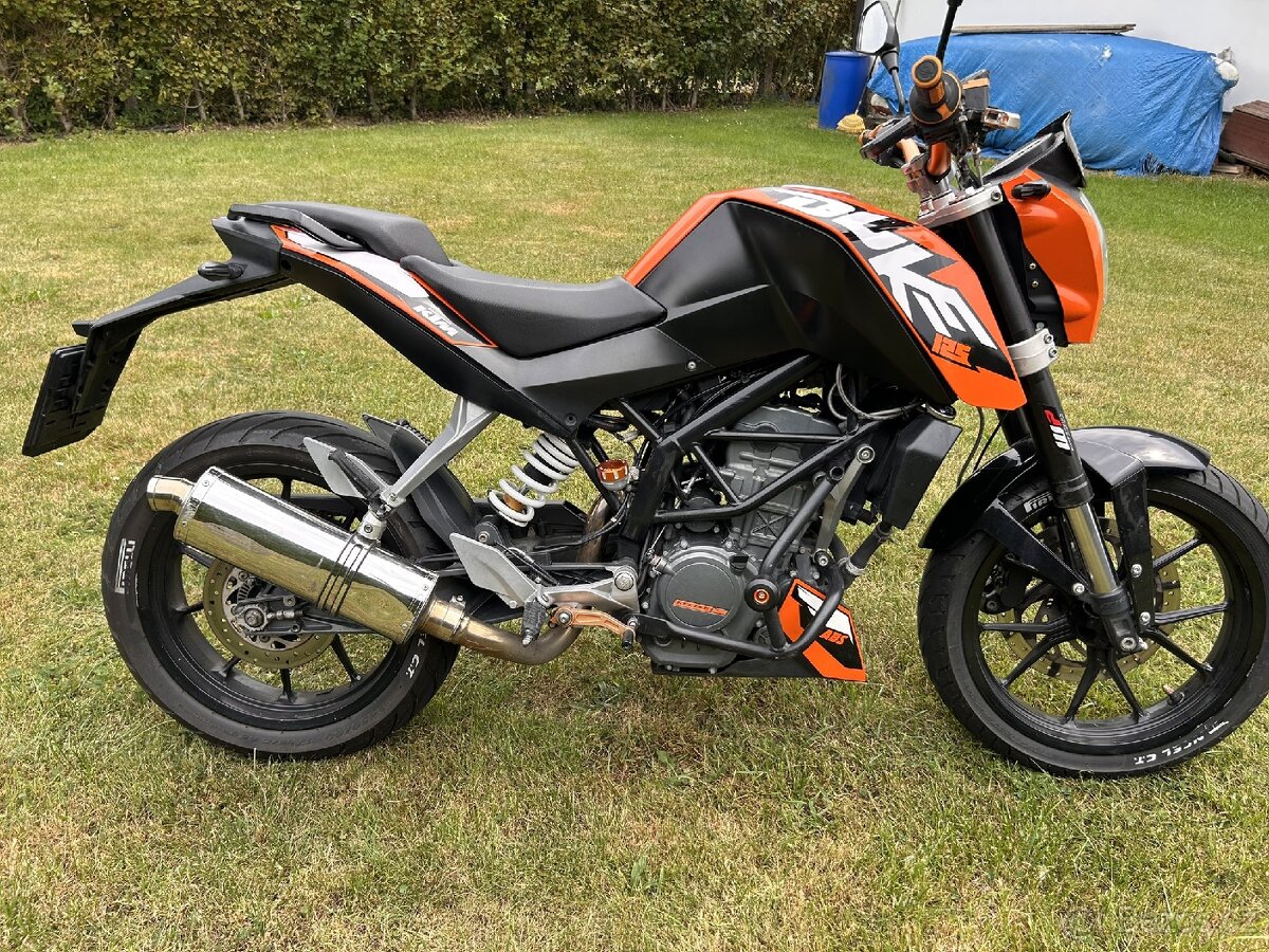 KTM Duke125(2015) abs , laděný zvuk , po servisu