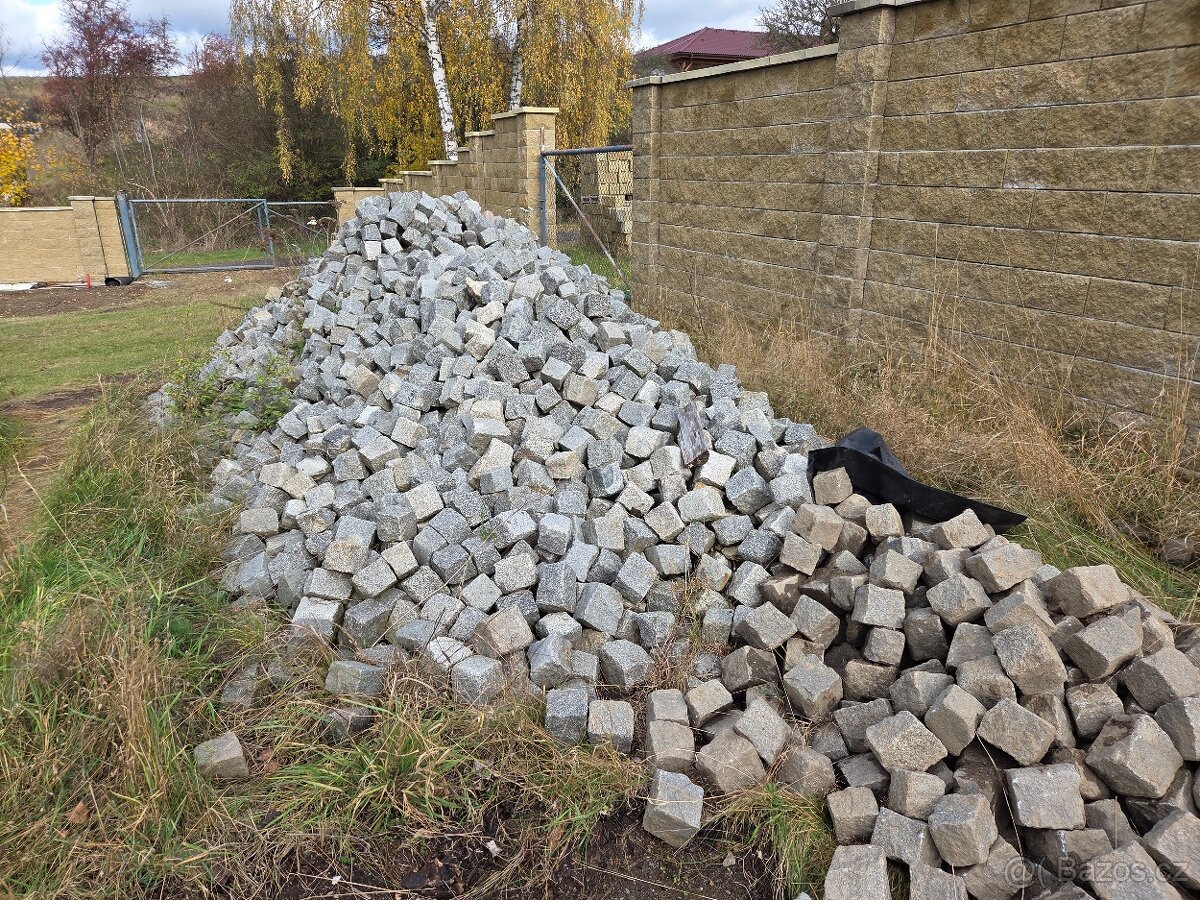 Prodám žulové dlažební kostky