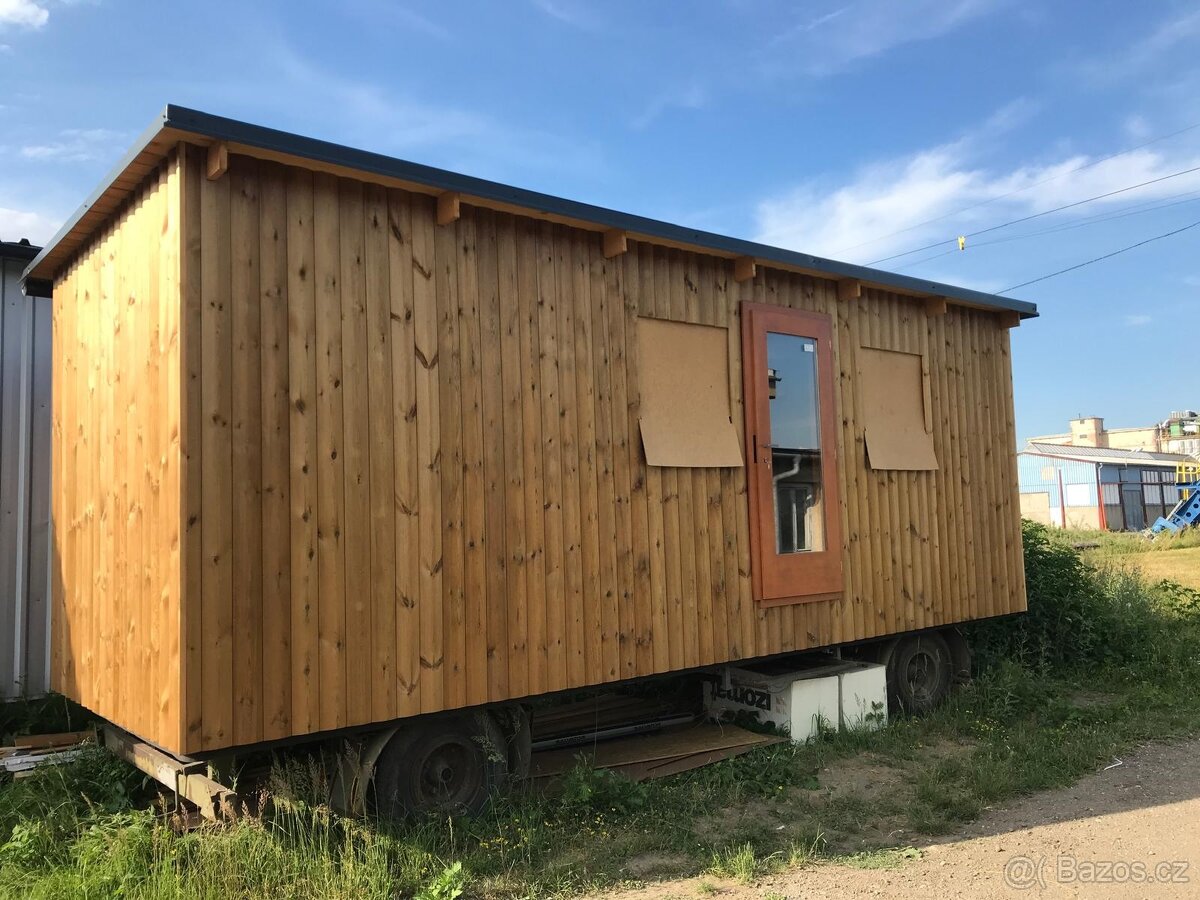 Nová dřevěná maringotka tiny house