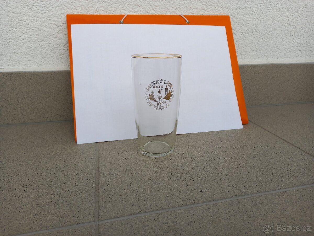 Sklenice Domažlice rok 1971 RETRO