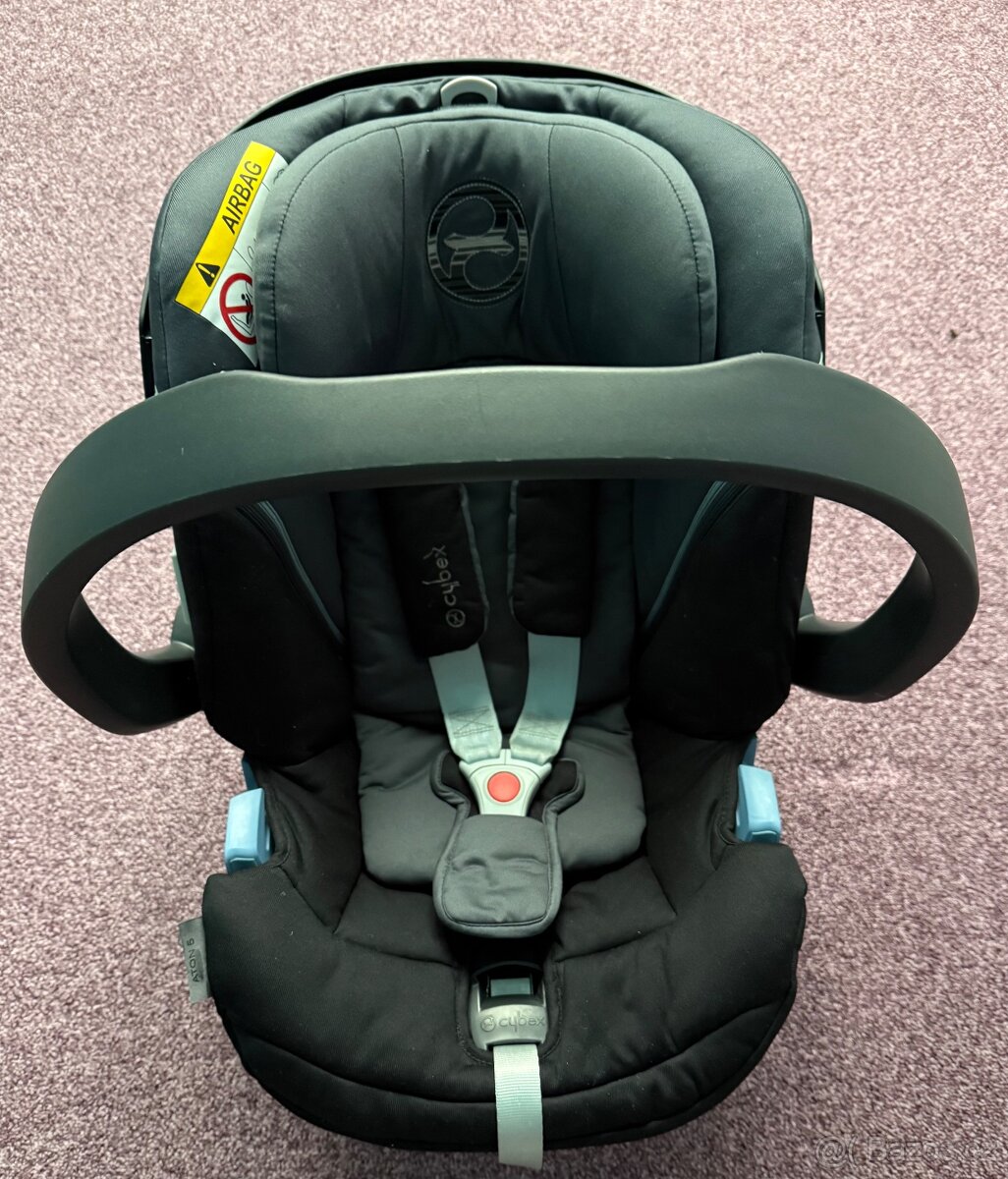 Autosedačka Cybex Aton 5 + platforma do auta na isofix 2x