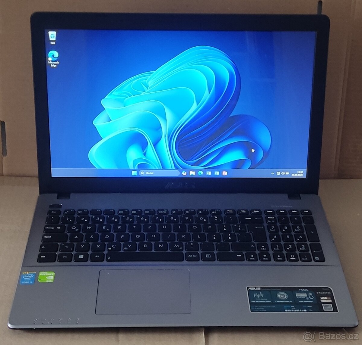 Asus F550L, 12GB RAM, i5, druhá grafika, win11, office