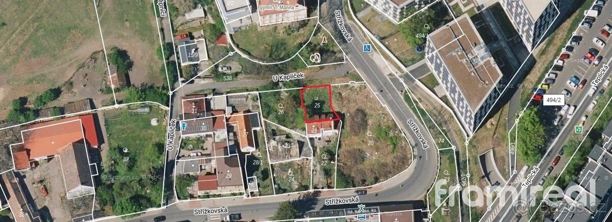 Prodej pozemku pro bydlení v bytových domech, 167 m² - Praha