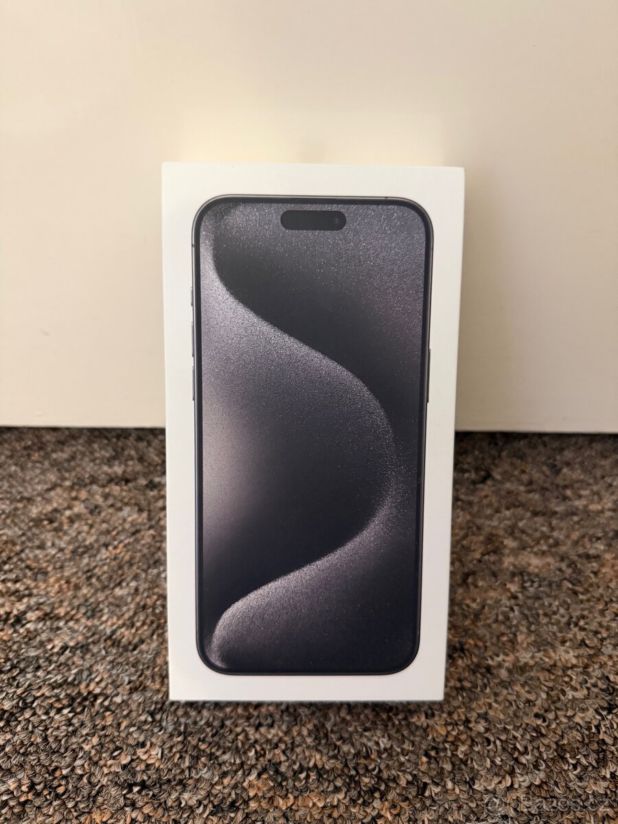 Apple iPhone 15 Pro Max 256gb Black Titan. TOP stav.