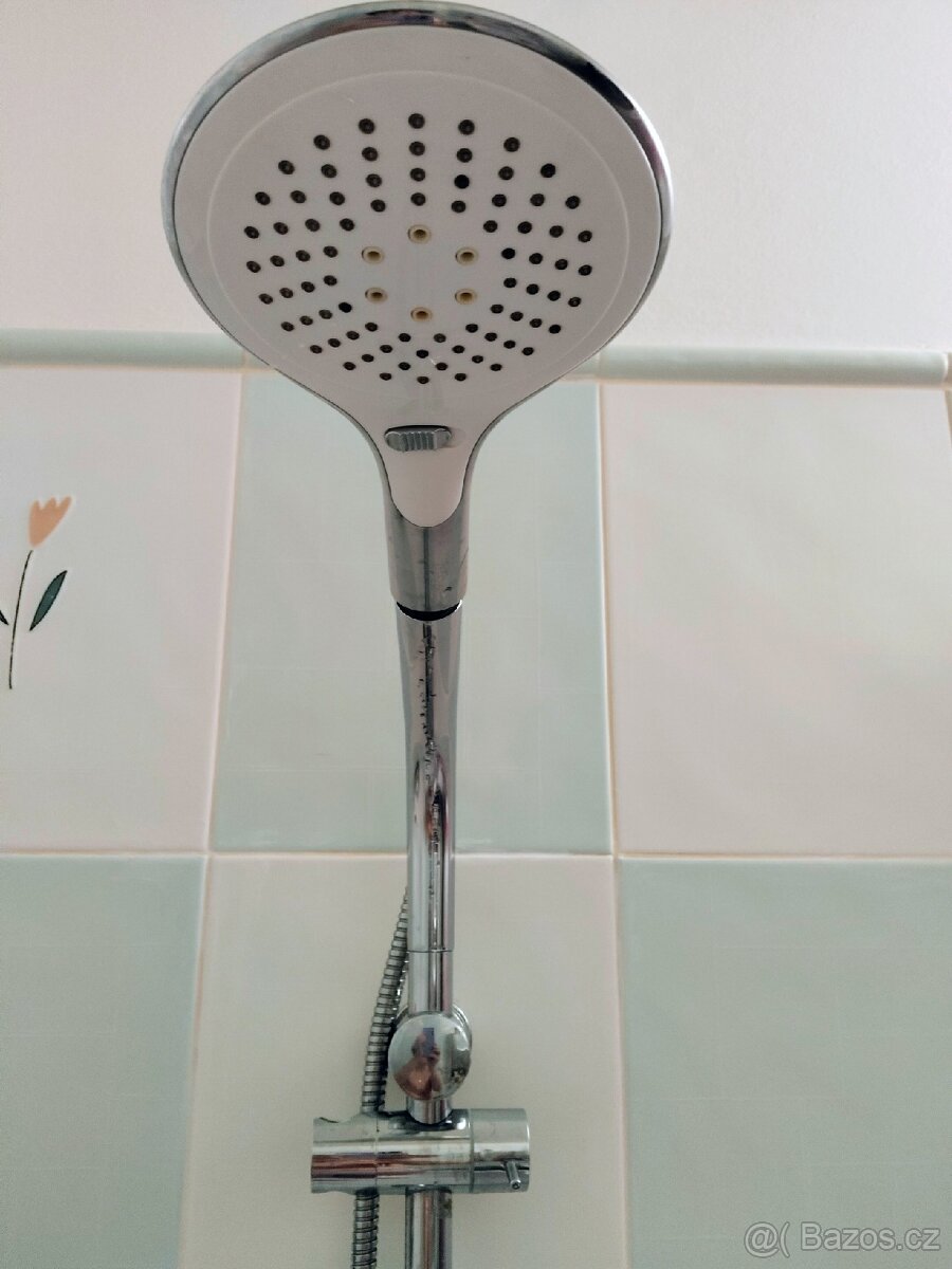 Sprchová tyč s hlavicí