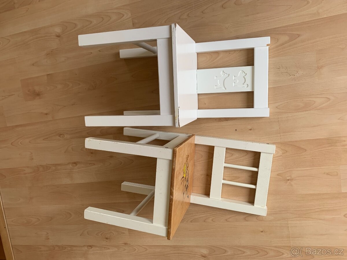 Dětské židličky, dětský stoleček