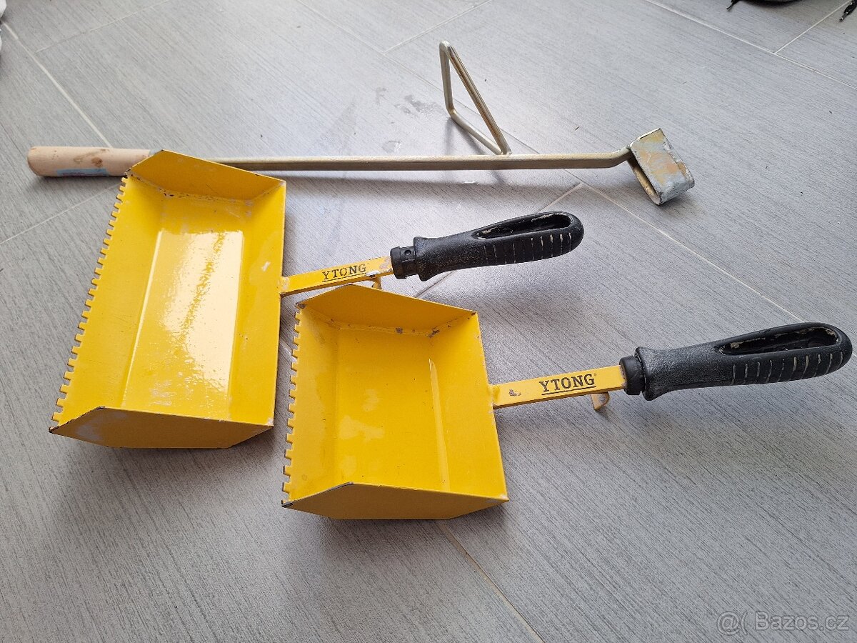 Zednické lžíce YTONG + drážkovač