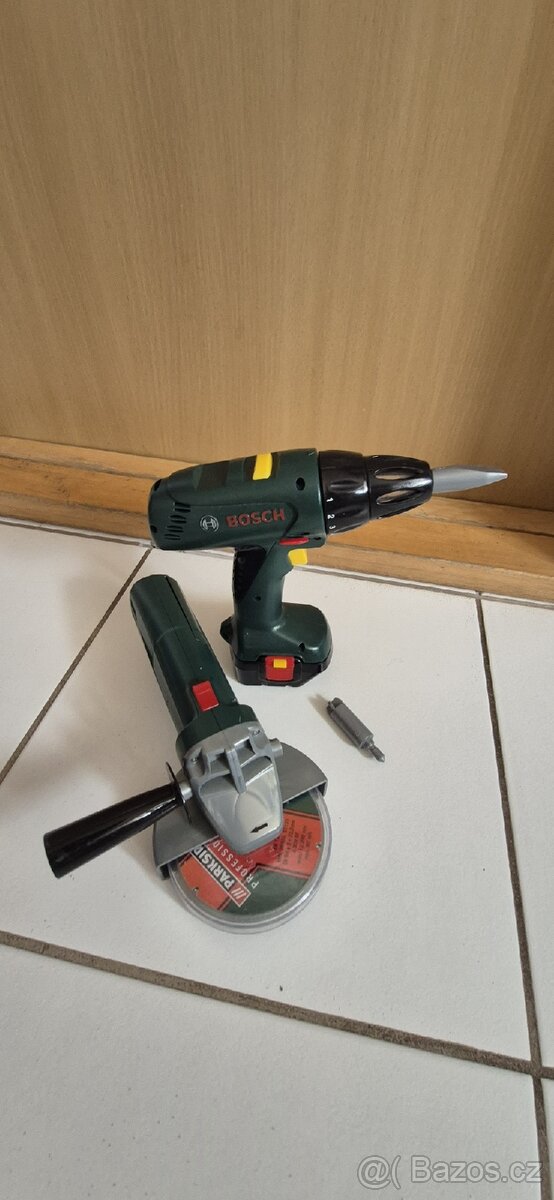 Bosch aku vrtačka a Bruska na AAA baterie
