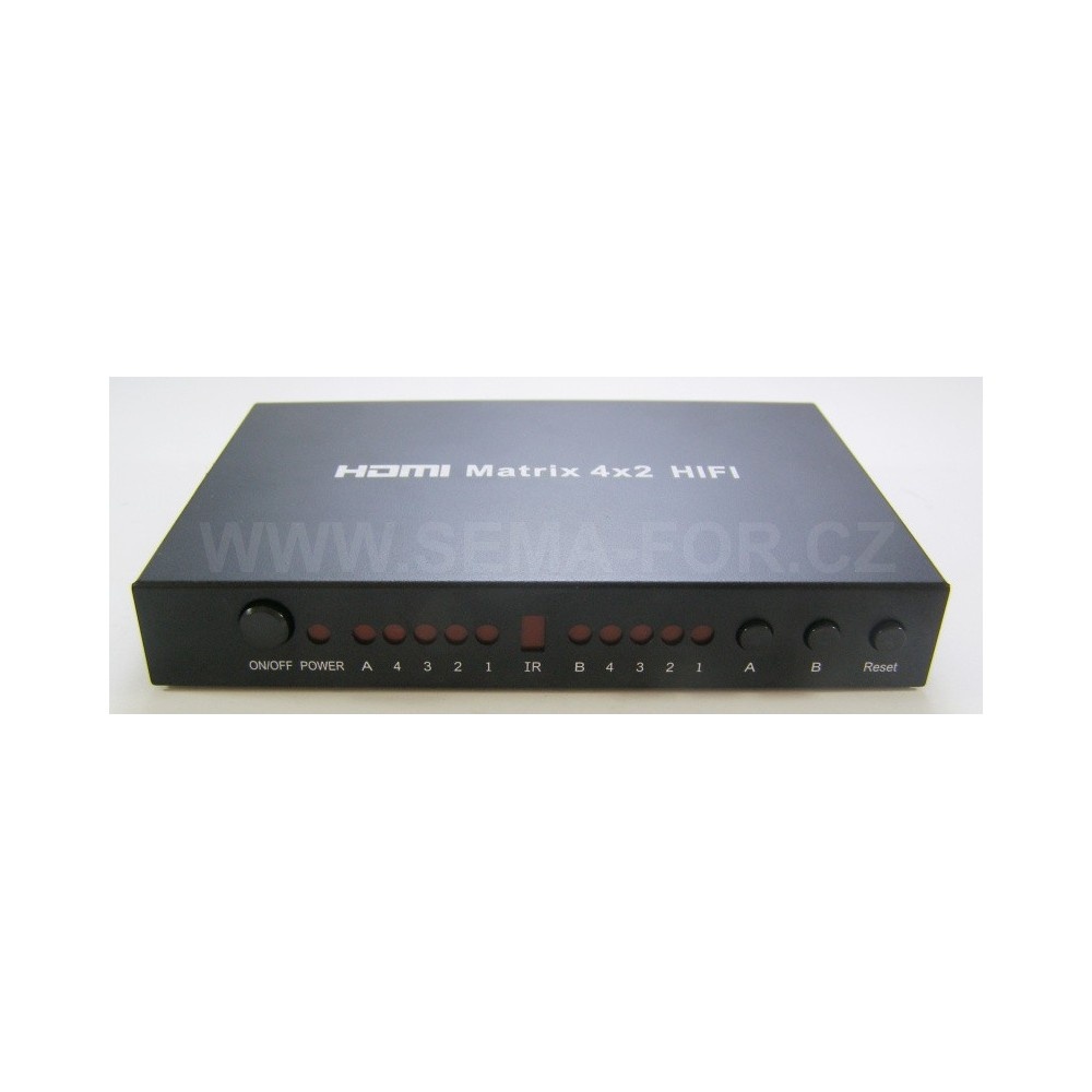 HDMI HIFI matrix 4 výstupy na 2 vstupy
