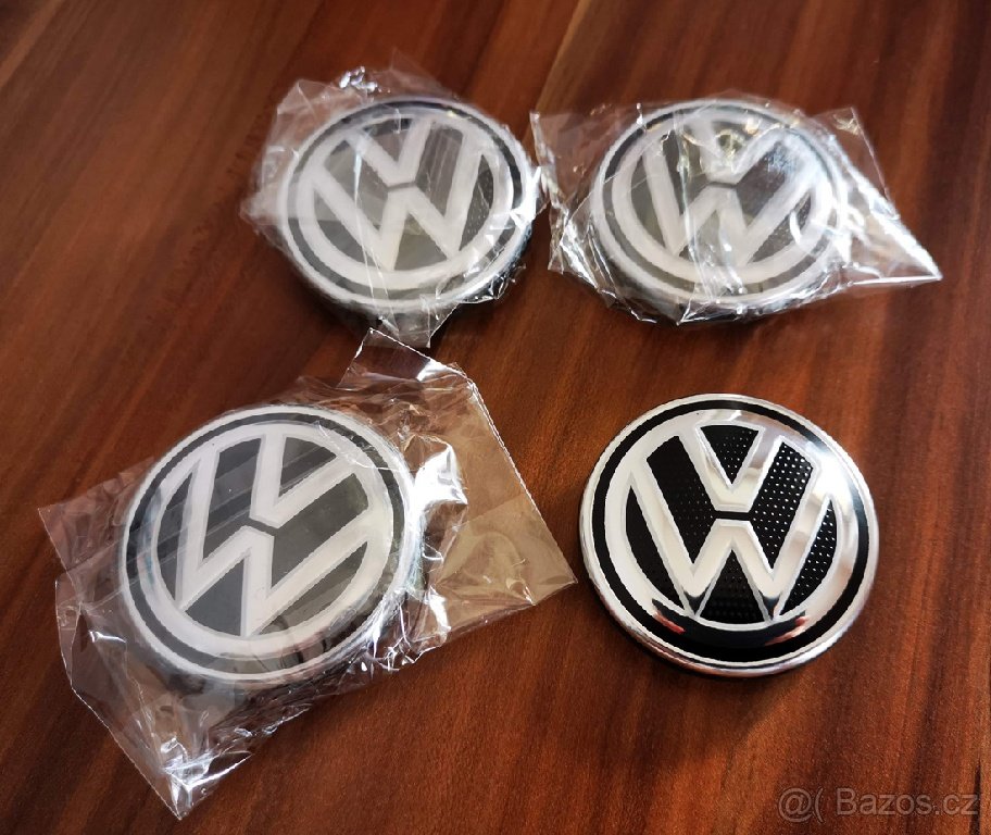 středové krytky VW 56mm karbon pokličky