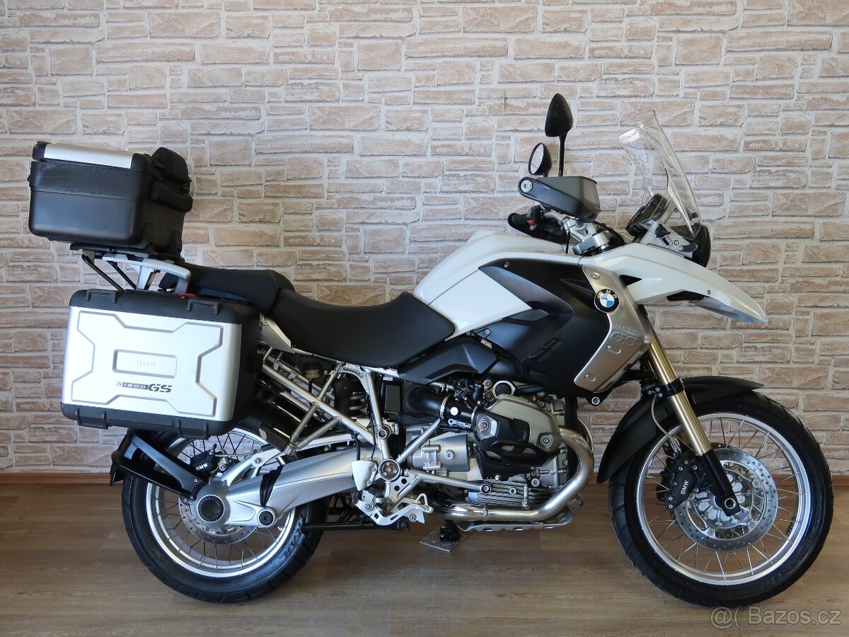 BMW R1200GS servisní kniha, po velkém servisu, pletená kola