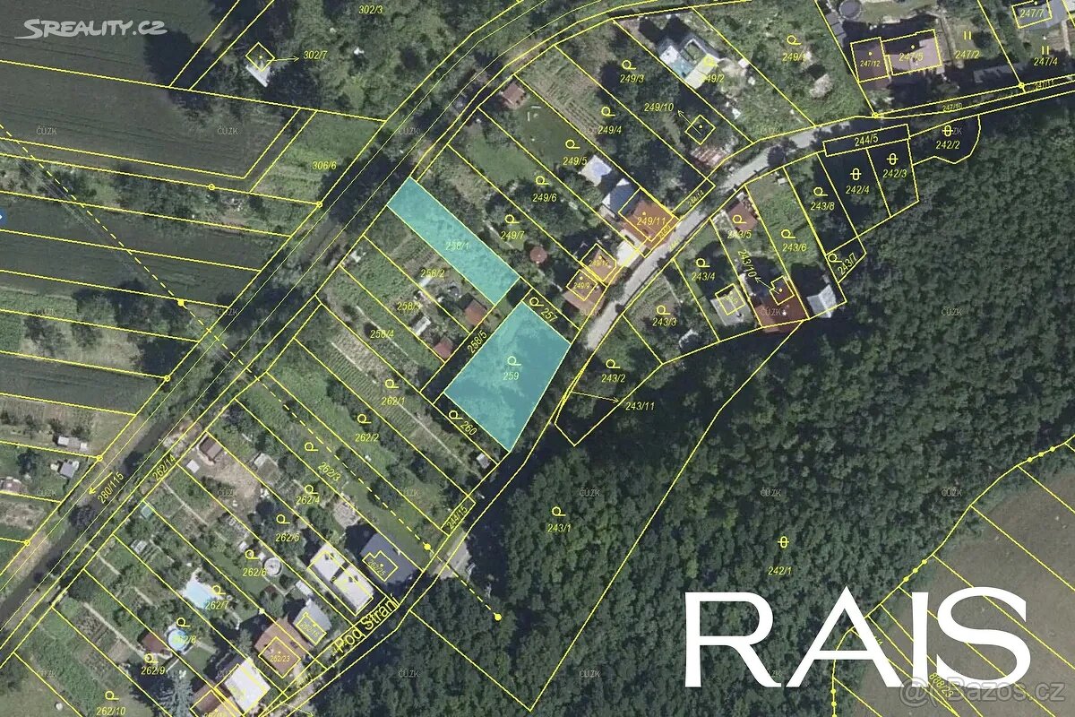 Prodej stavebního pozemku 470 m² Rebešovice